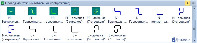 Трафарет Visio - провод монтажный для коммутации аппаратов. Шаблоны Visio - провод монтажный для коммутации аппаратов.