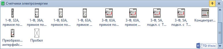 Трафарет Visio - счетчики электроэнергии. Шаблоны Visio - счетчики электроэнергии.