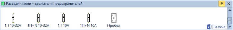 Трафарет Visio - разъединители (держатели предохранителей). Шаблоны Visio - разъединители (держатели предохранителей).