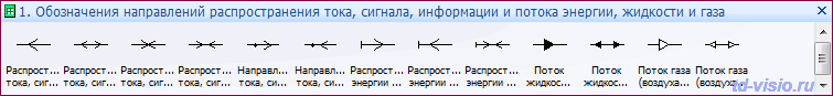 Обозначения направлений распространения тока, сигнала, информации и потока энергии, жидкости и газа. Фигуры (трафареты) Visio: Обозначения направлений распространения тока, сигнала, информации и потока энергии, жидкости и газа.