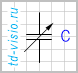 Конденсатор переменной емкости.