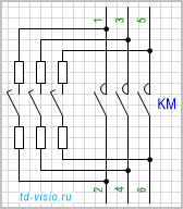 Контактор для коммутации емкостных нагрузок.