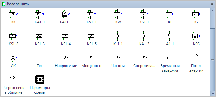 Фигуры Visio Реле защиты.