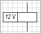 Фигура Visio катушка реле напряжением 12 вольт