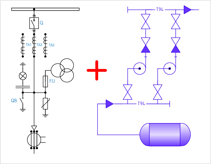 Библиотека трафаретов GOST Electro for Visio.