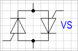 Условное обозначение - устройство тиристорное.