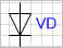 Условное обозначение - диод.