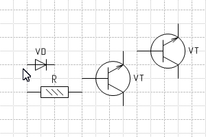 Соединительные линии, встроенные в фигуры Visio