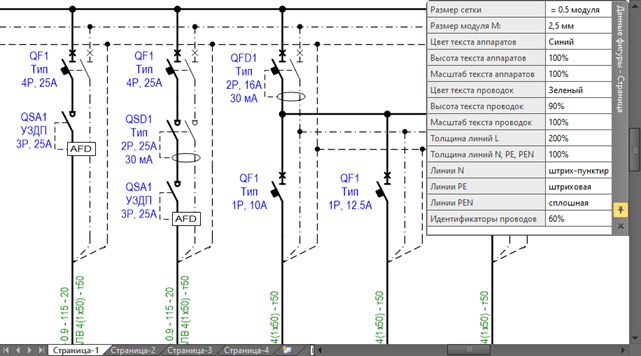 Общие настройки оформления схемы